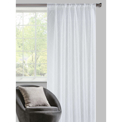  Firana z taśmą CLASSY CHIC 135x270 biały